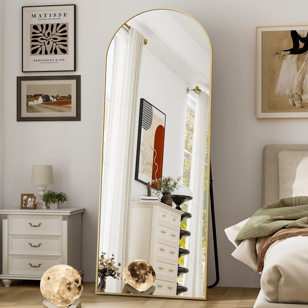 64"x21" Full Length Arched Leaning Mirror - From Where - 