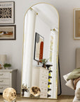 64"x21" Full Length Arched Leaning Mirror - From Where - 