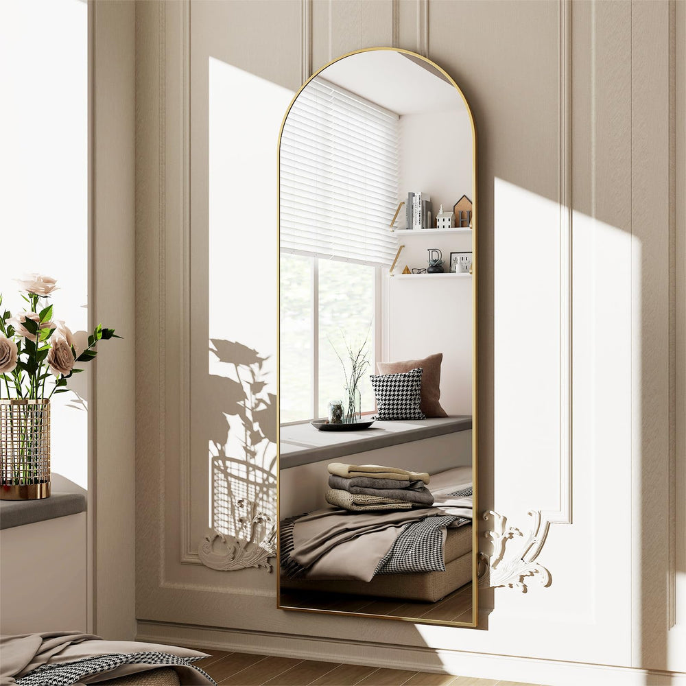 64"x21" Full Length Arched Leaning Mirror - From Where - 