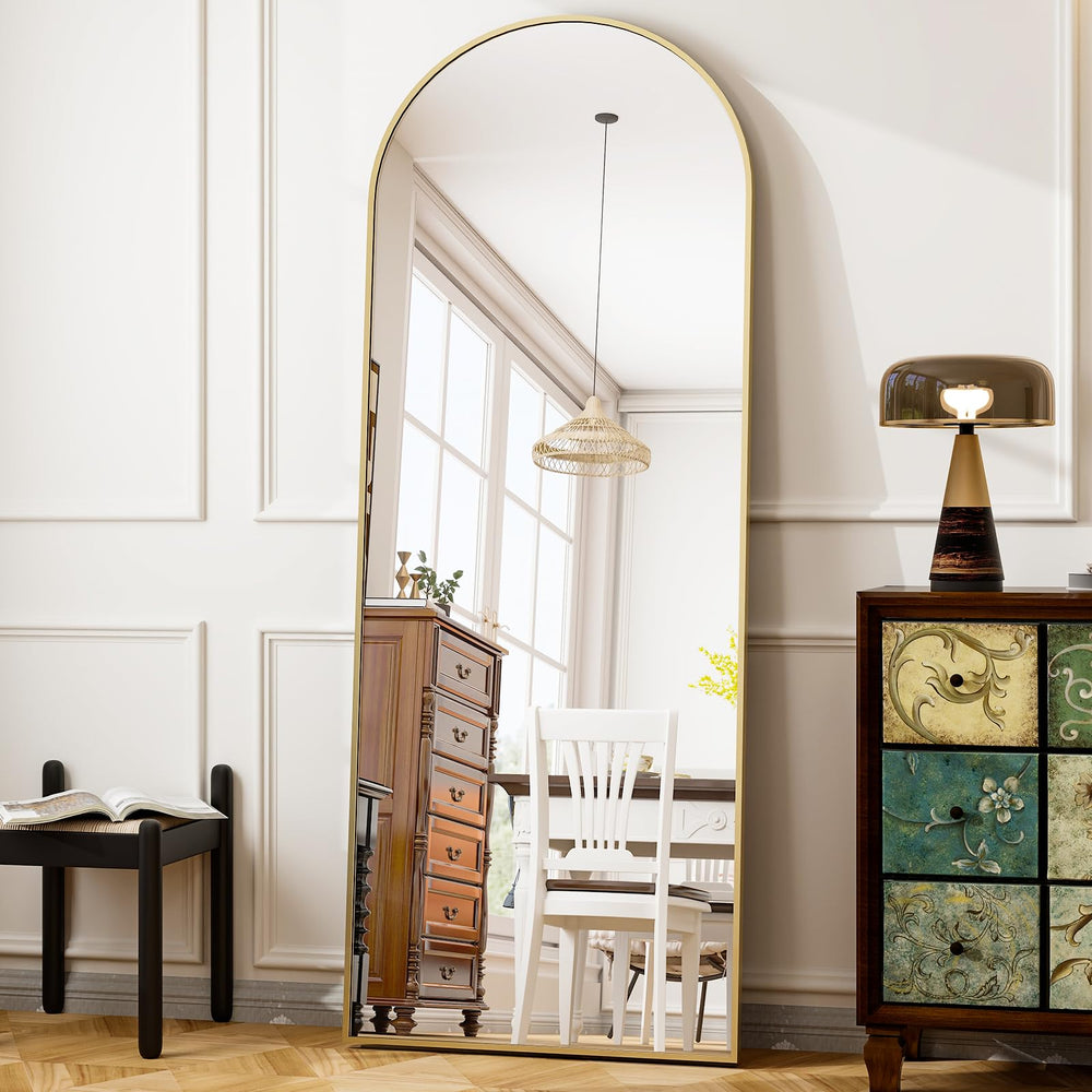 64"x21" Full Length Arched Leaning Mirror - From Where - 