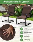 C-Spring Patio Dining Chairs (Set of 4)