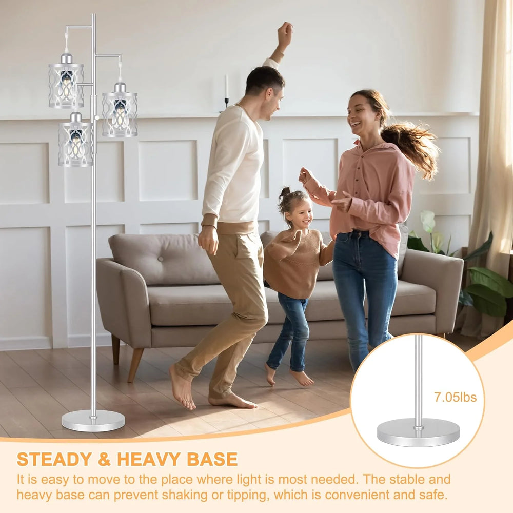 68" Farmhouse Dimmable Floor Lamp