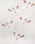 Freda Snowmen Tasseled Kids Rug | Off White