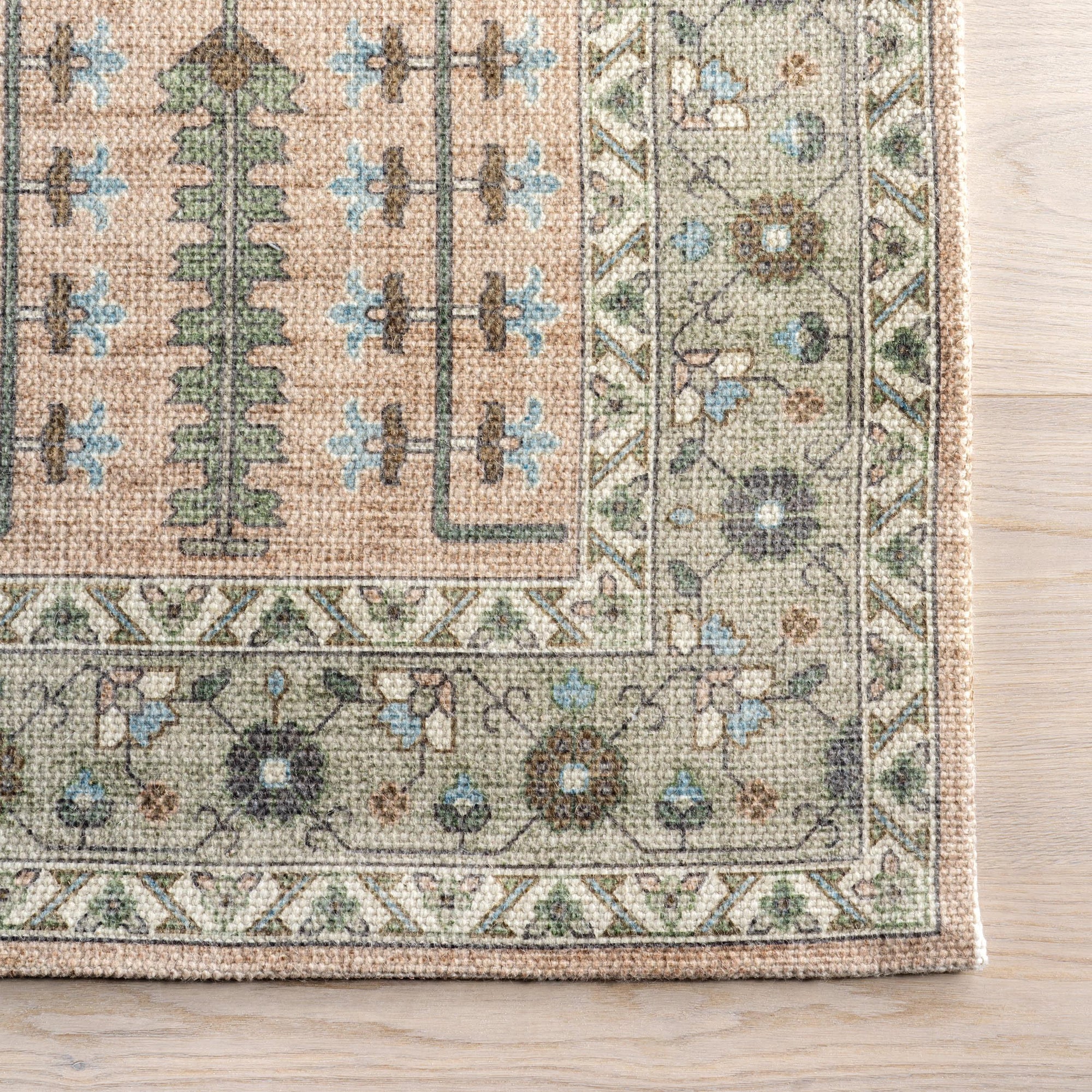 Mythic Wool and Cotton Rug | Peach