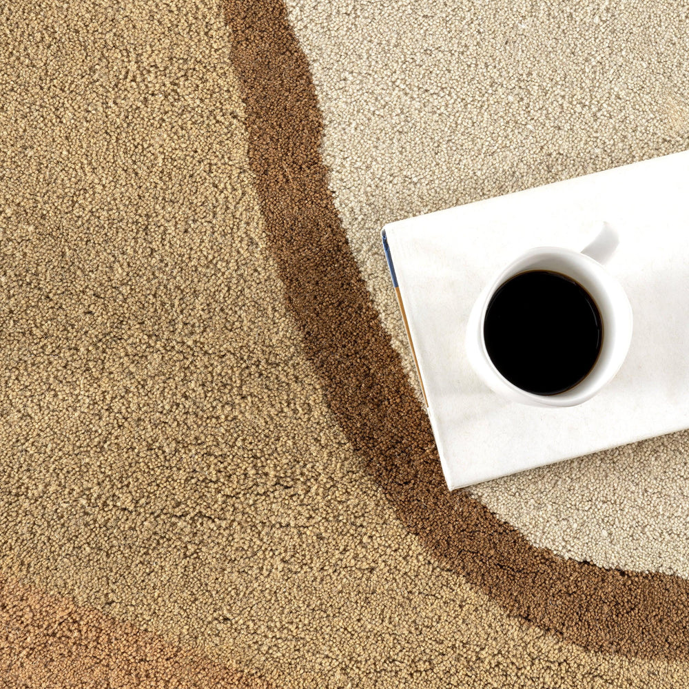 Greenwich Abstract Wool Rug | Beige