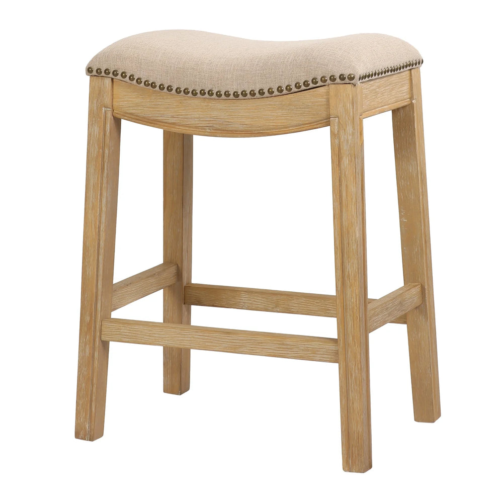 26" Saddle Wood Counter Stool