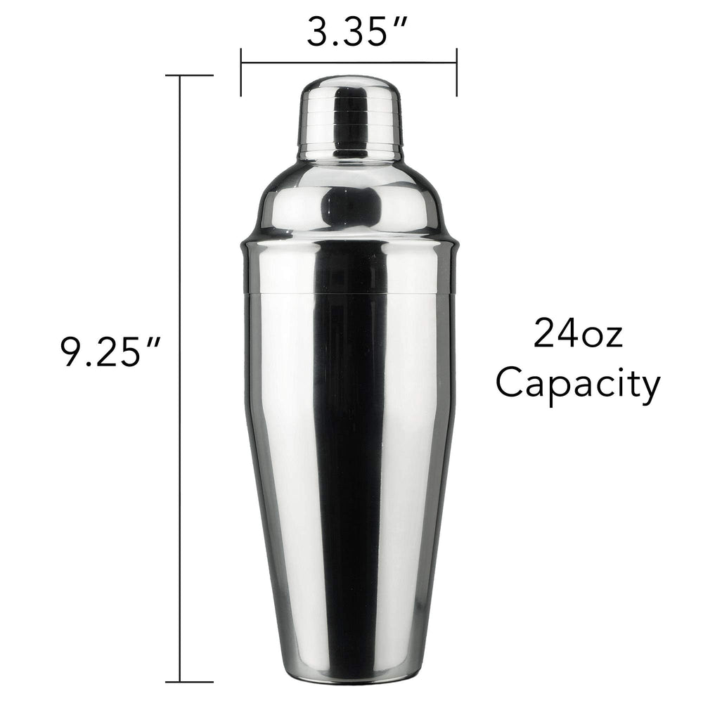 6pcs Cocktail Stainless Steel Shaker Set with Set of 4 Moscow Mule Hammered Cups - From Where - 