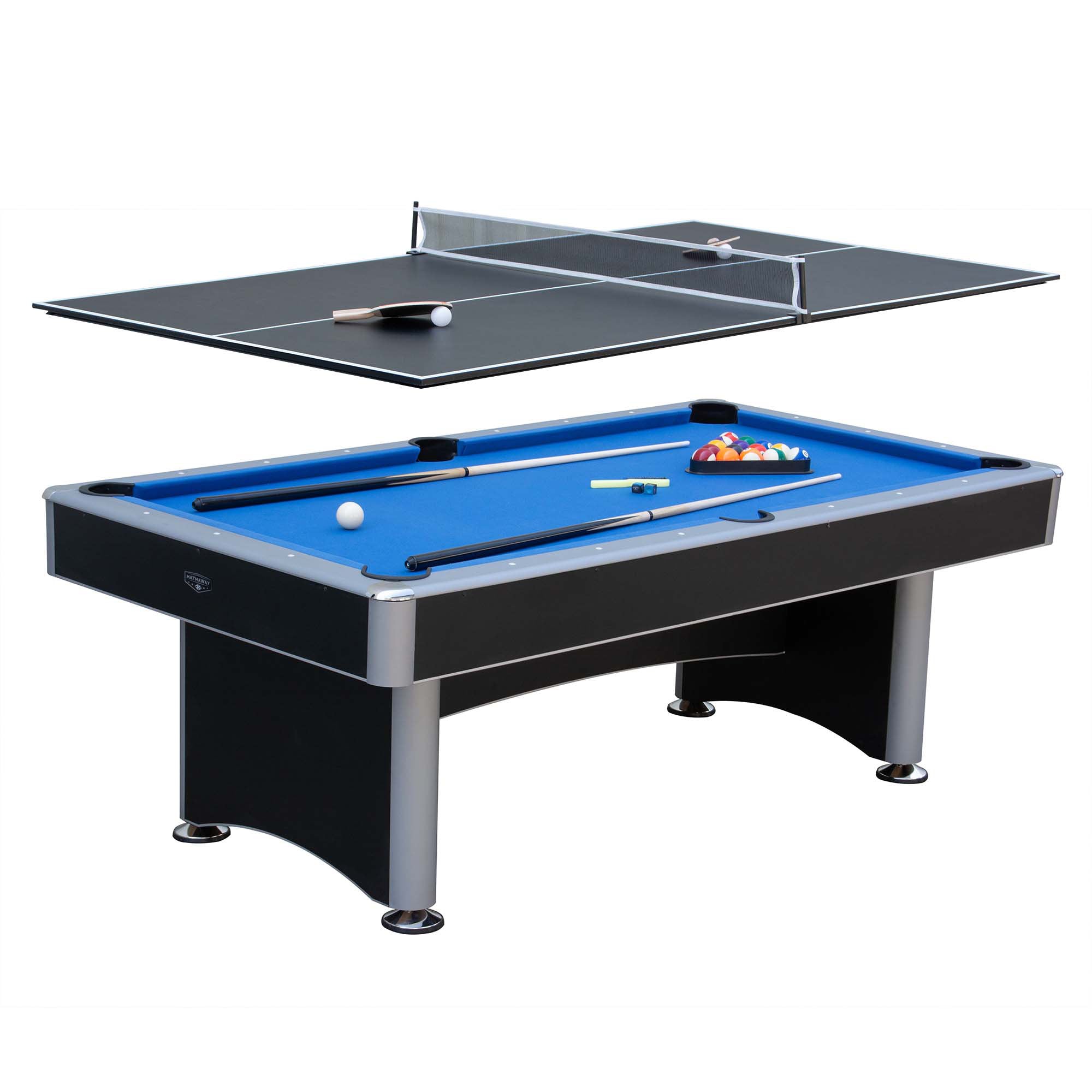 7 Ft Pool Table with Ping Pong Multi Game Combo Tables - From Where - 