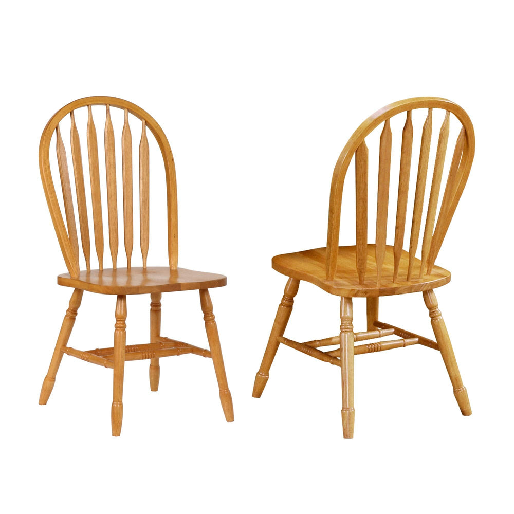 7 - Piece Dining Set with Arrowback Chairs - From Where - 