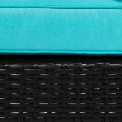 7 - Piece Modular Patio Set in Black &amp; Teal - From Where - 