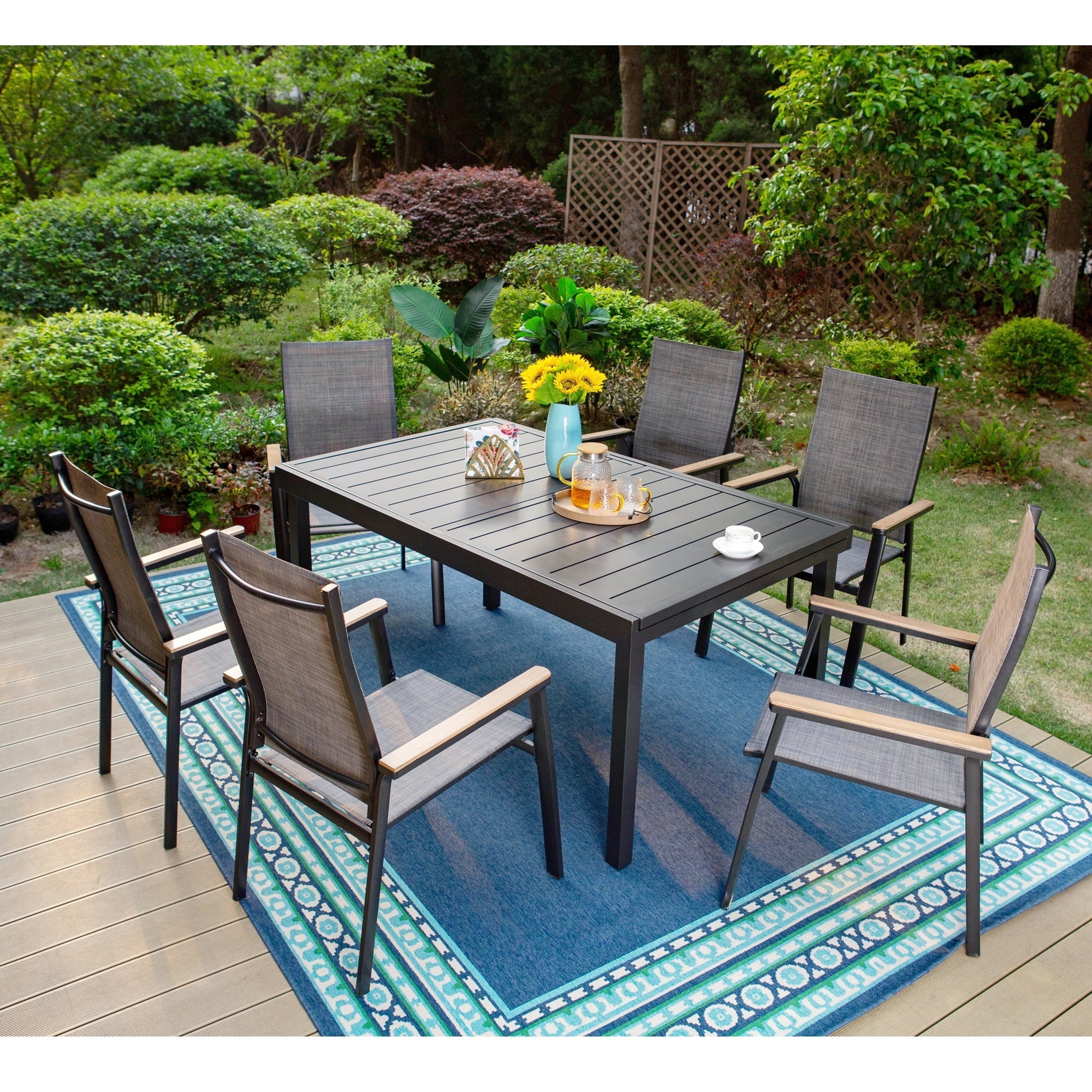 7 - Piece Outdoor Patio Dining Set - From Where - 