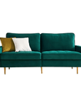 70 Inch Modern Emerald Sofa - From Where - 