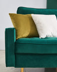 70 Inch Modern Emerald Sofa - From Where - 