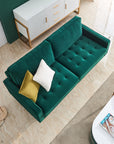 70 Inch Modern Emerald Sofa - From Where - 