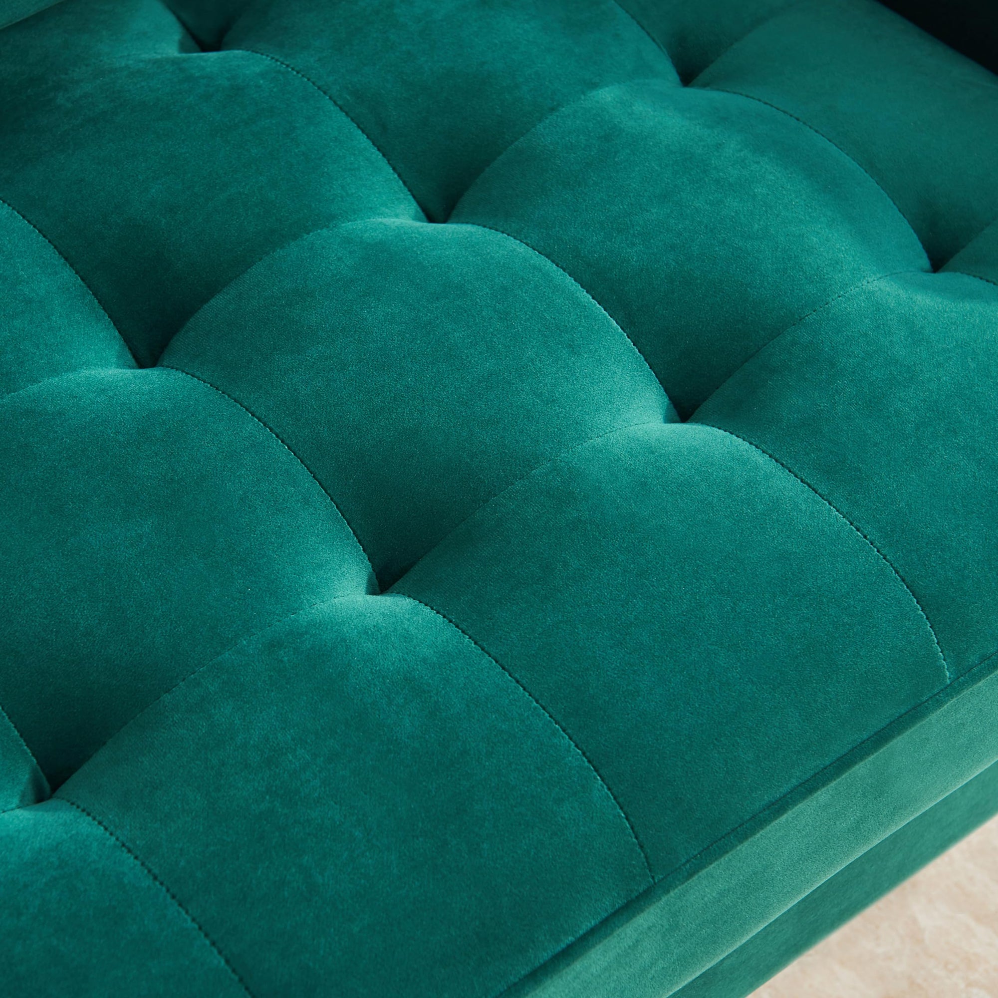70 Inch Modern Emerald Sofa - From Where - 