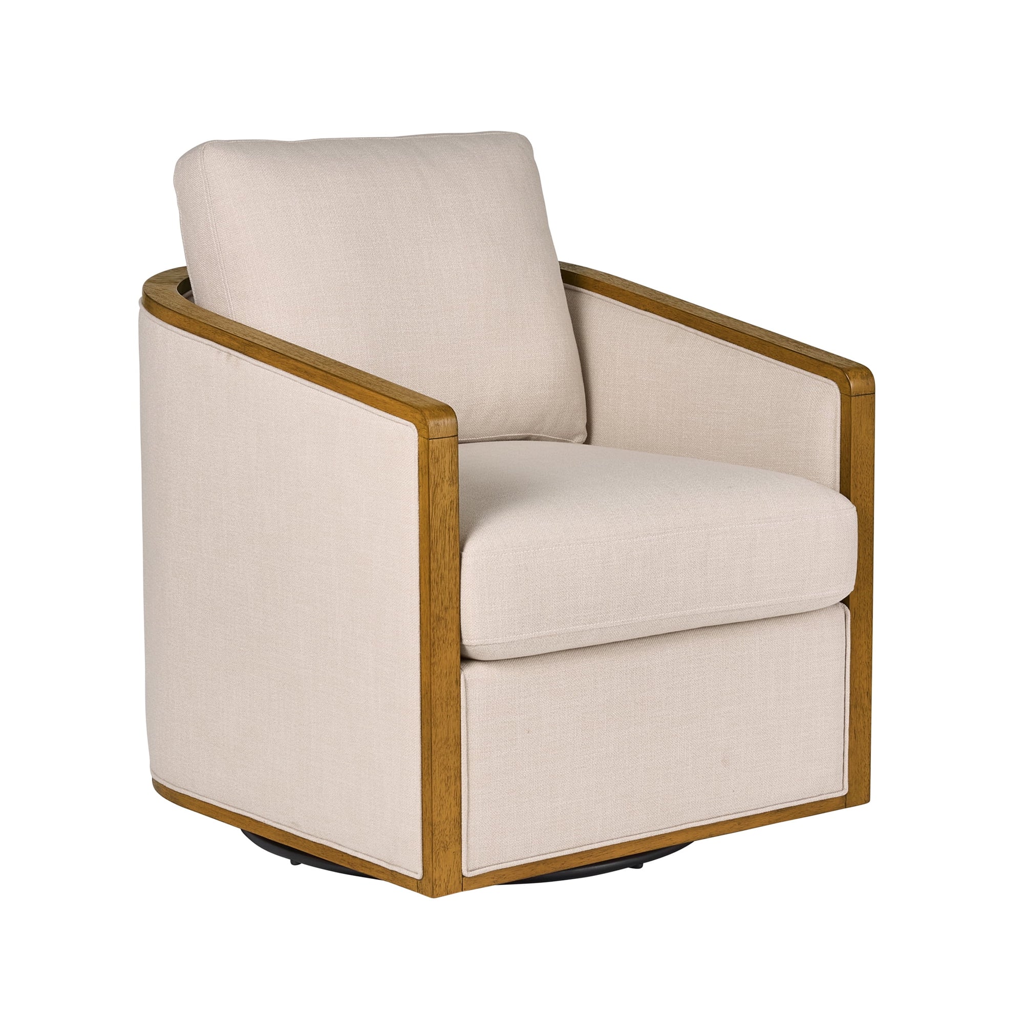 Better Homes & Gardens Windsor Swivel Accent Chair, Cream