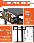 3-Shelf Outdoor Grill Cart with Wheels