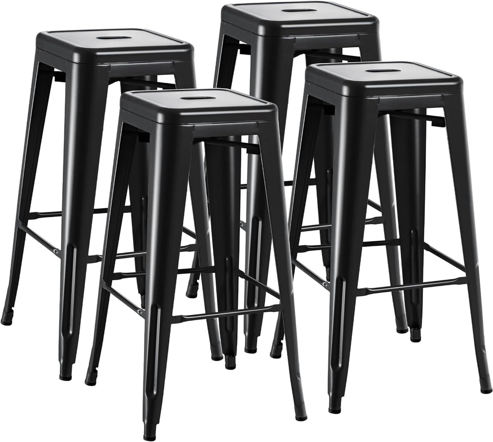 Metal Bar Stools (Set of 4)