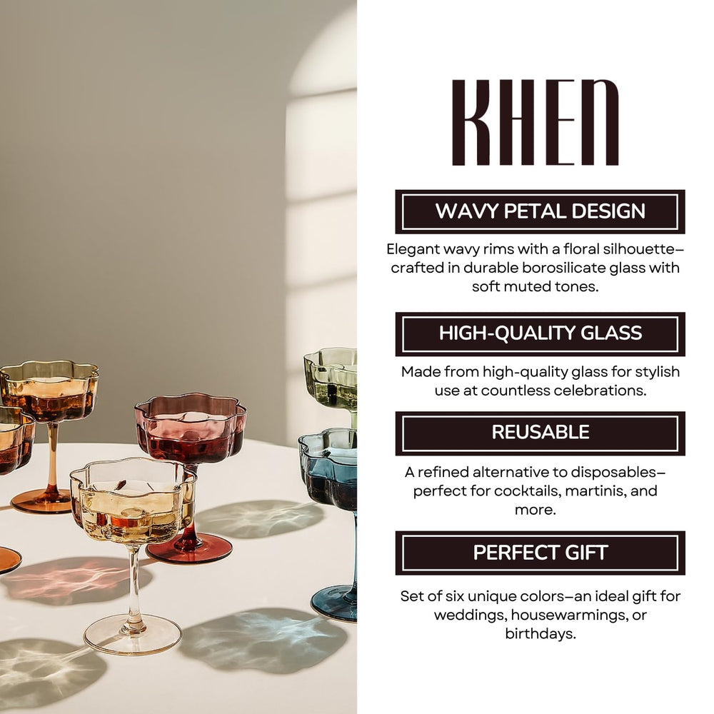 Vintage Flower Mugs (Set of 6)