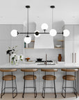 Glass Globe 6-Light Pendant Light