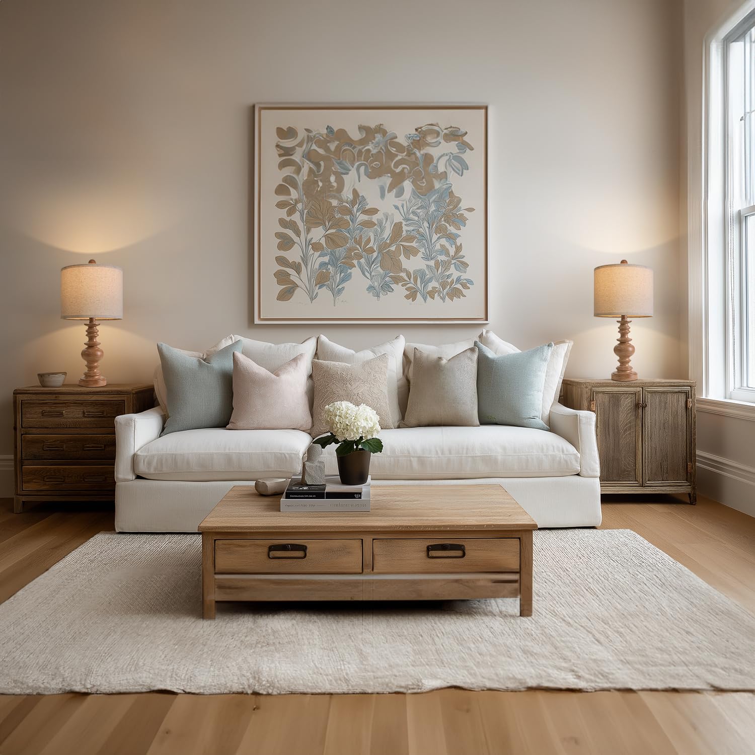 20&quot; Rustic Bedside Lamps (Set of 2)