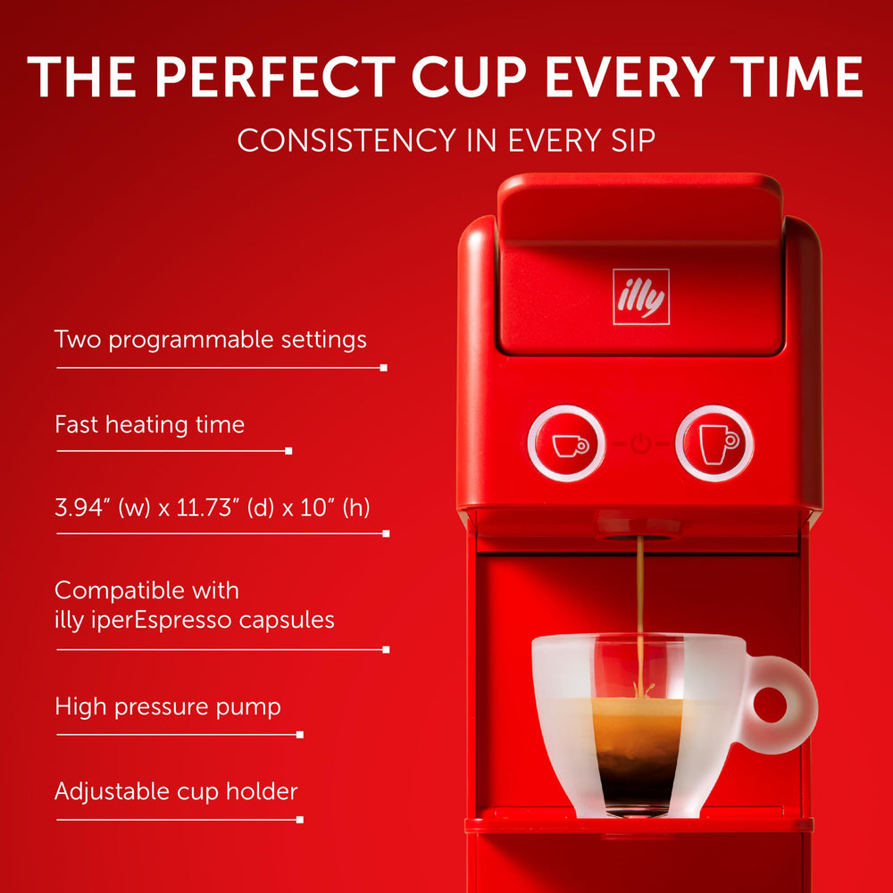 Illy Y3.3 Red Single Serve Espresso Machine
