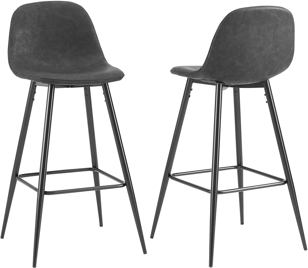 Upholstered Seat Bar Stools (Set of 2)