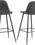 Upholstered Seat Bar Stools (Set of 2)