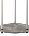 2-Tier Round End Table