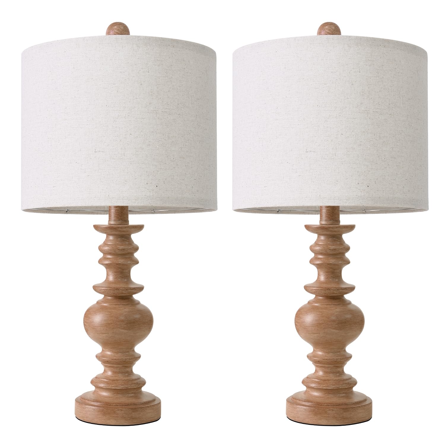 20&quot; Rustic Bedside Lamps (Set of 2)