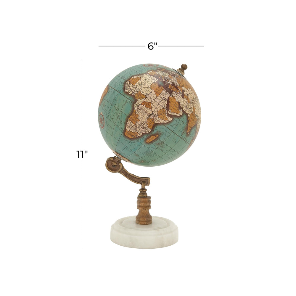 Marble Globe with Marble Base