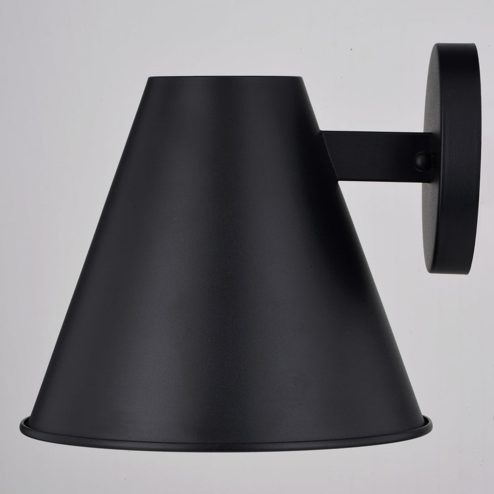 Indoor-Outdoor Wall Sconce Metal Shade