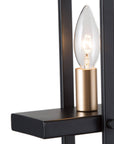 Black Gold 5 Light Linear Chandelier
