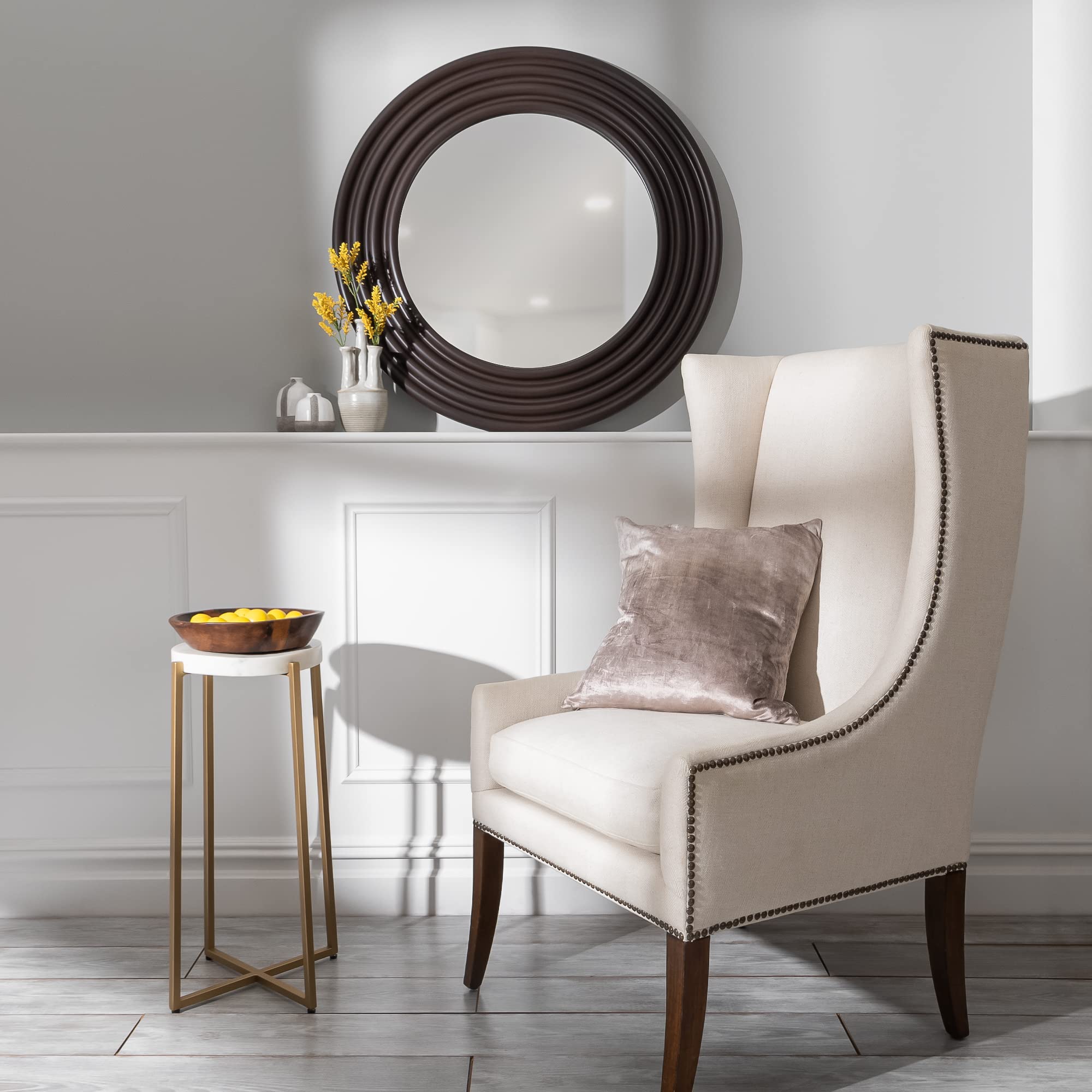 Contemporary Channeled Wall Mirror | From Where