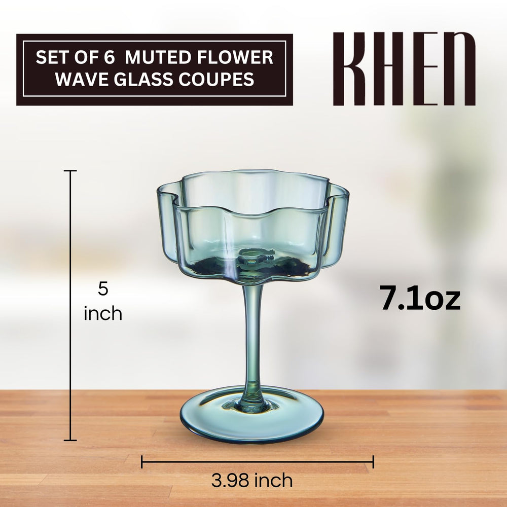 Vintage Flower Mugs (Set of 6)