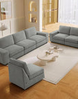 3-Seater Modular Sofa with Seats Storage