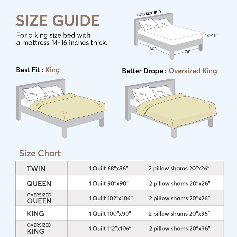 Minimalist King Quilt Set