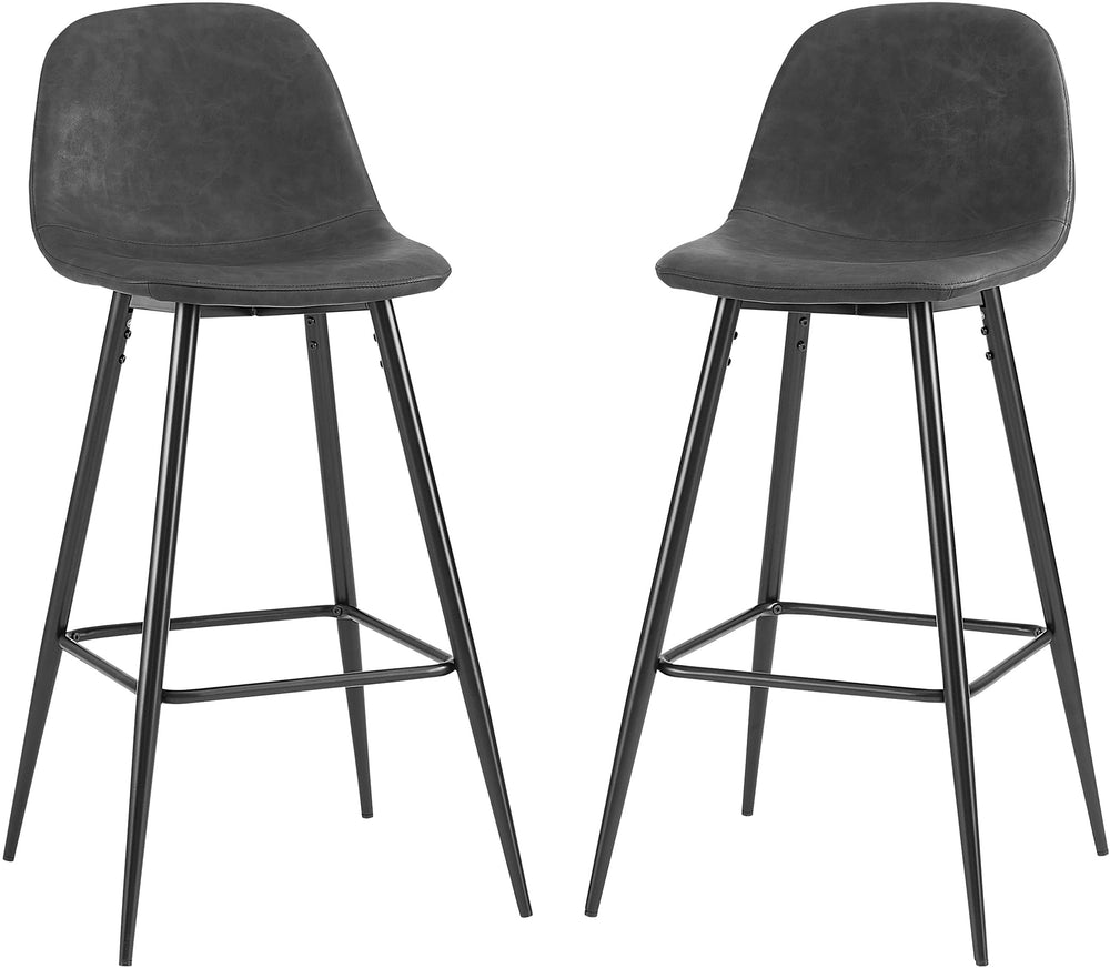 Upholstered Seat Bar Stools (Set of 2)
