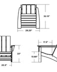 Sunset Red Adirondack Chair