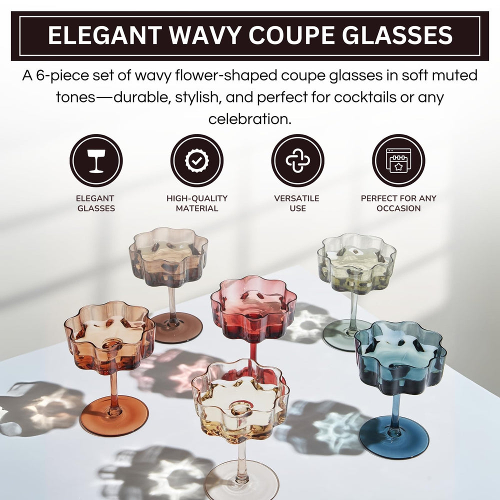 Vintage Flower Mugs (Set of 6)