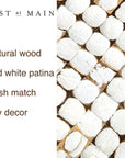 Coconut Shell End Table