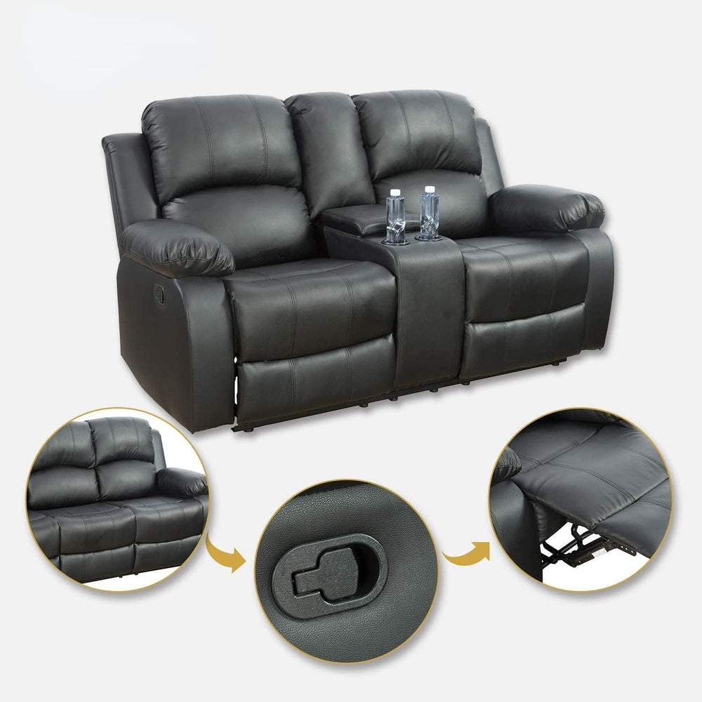 Leather Recliner Loveseat