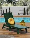 Malibu Outdoor Chaise Lounge with Side Table