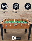 Hathaway Hurricane Foosball Table, 54-in, Light Cherry Finish