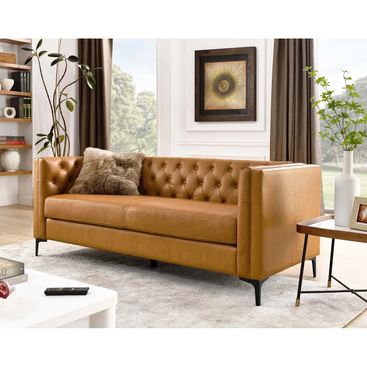 78" Mid Century Chesterfield Sofa - From Where - 