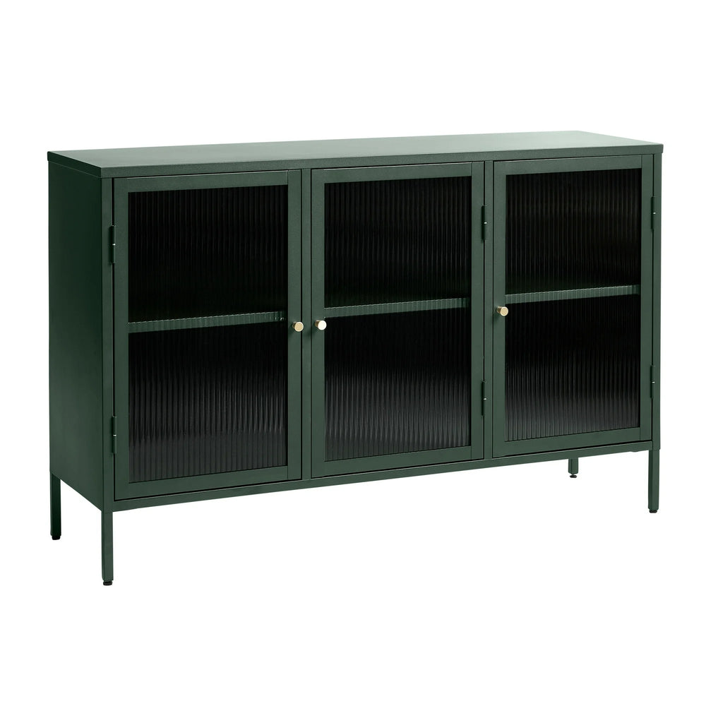 Contemporary Glass &amp; Metal Sideboard