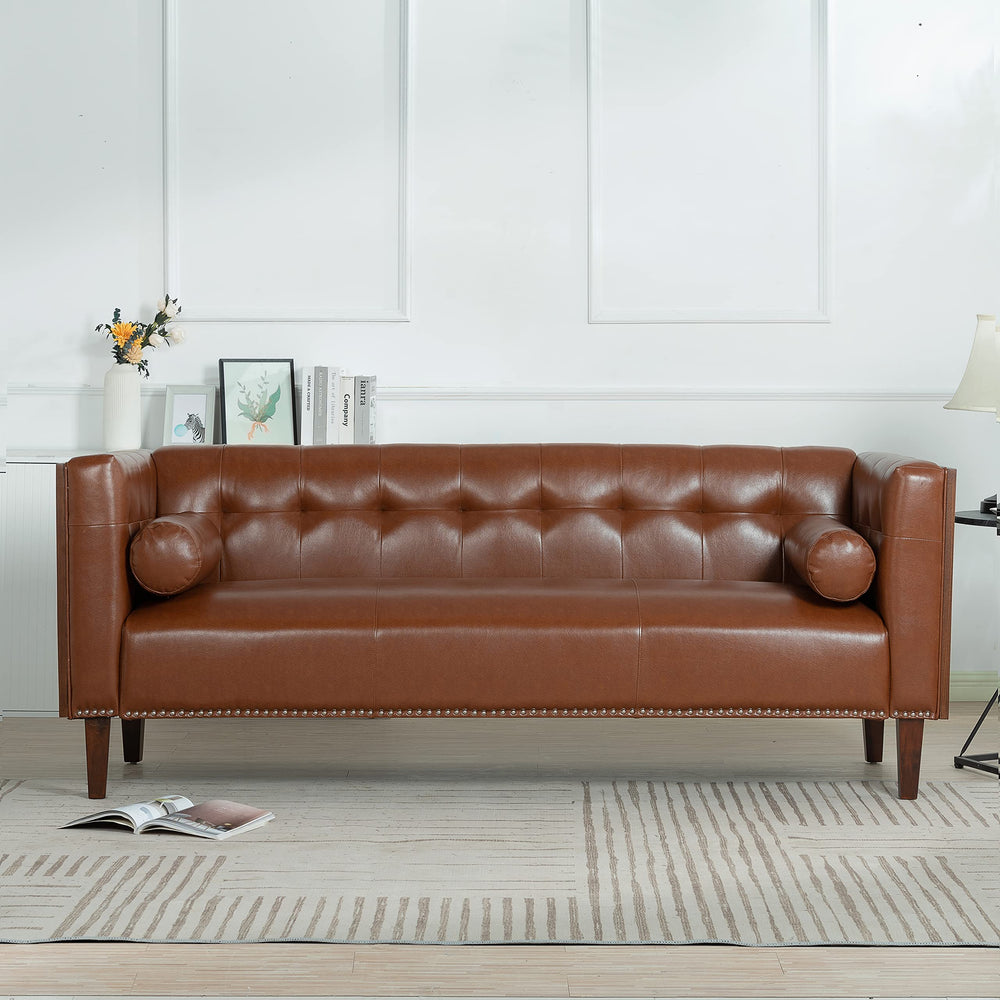 78.74" Wooden Arm 3 Seater Sofa - From Where - 