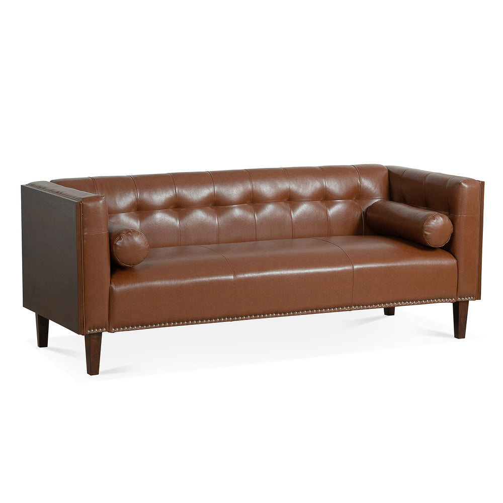 78.74" Wooden Arm 3 Seater Sofa - From Where - 