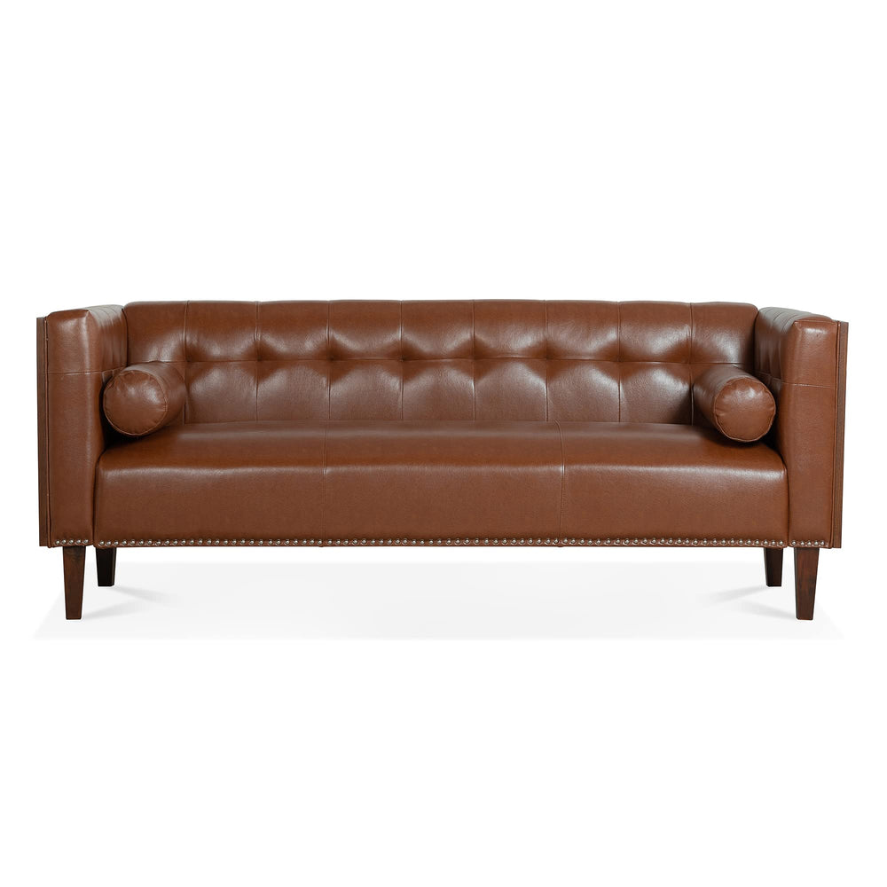 78.74" Wooden Arm 3 Seater Sofa - From Where - 