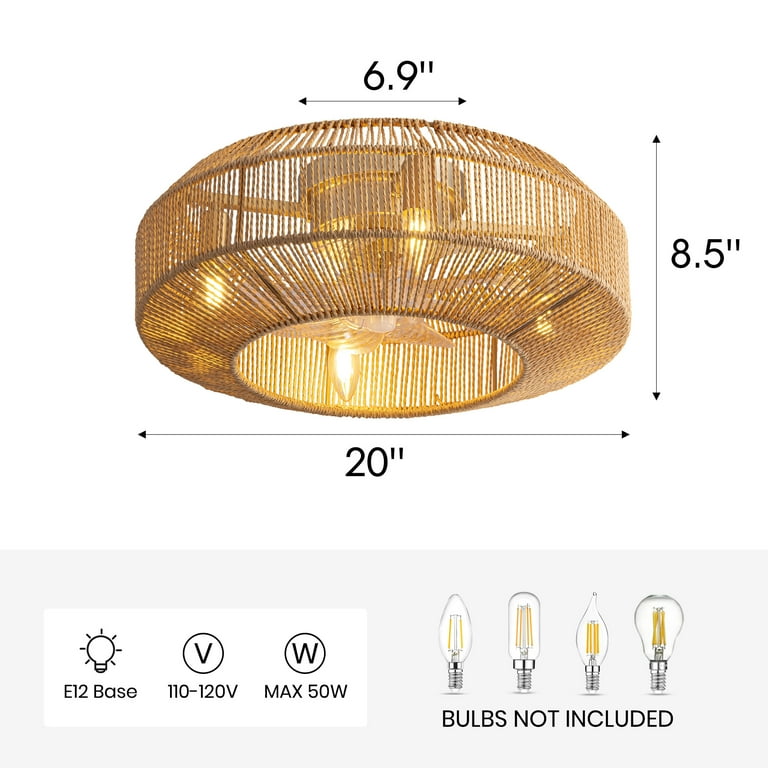 https://www.walmart.com/ip/HOOMEDELIER-20-Indoor-Gold-6-Speed-Boho-Rattan-Caged-Ceiling-Fan-with-Light-and-Remote-Control-Flush-Mount-Ceiling-Fan/17111523126